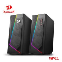 Redragon GS520 Anvil aux 3,5 mm estéreo surround música RGB alto-falantes barra de som para computador 2.0 PC notebook doméstico TV alto-falantes