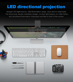 Lâmpada de led redragon beril para computador, lâmpada para mesa com brilho e iluminação para os olhos, com usb - Dr. Brauch