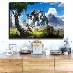 Horizonte zero dawn cartaz do jogo arte da parede cartazes e cópias quadros decorativos pintura em tela para sala de estar decoração casa