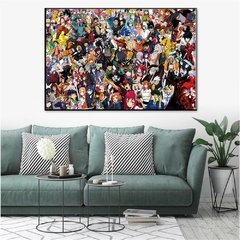 Anime japonês dragon ball coleção filme dos desenhos animados cartaz pano pintura mural impressão parede casa sala de estar decoração da parede - loja online