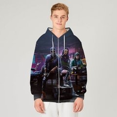 Watch Dogs 2021 nova chegada vapor ubisoft ent jogo assista cães dedsec impressão digital 3d zíper camisola do hoodie traje de manga longa unisex