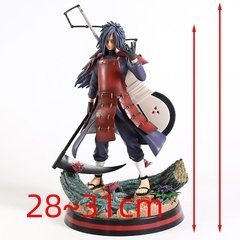 Estátua de uchiha madara com uchiwa gk, modelo de coleção de brinquedos