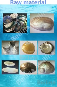 1 peça concha de abalone folha laminada de pérola faça você mesmo, materiais de decoração e artesanato esculpido, incrustação de tamanho 14cm/12cm - comprar online