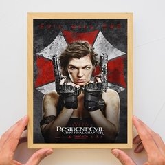 Resident evil movie poster simples e moderno dormitório decoração de parede quadros emoldurados - Dr. Brauch