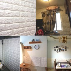 35x77cm espuma 3d adesivos de parede tijolo auto adesivo painéis decoração da casa sala estar quarto decoração do banheiro adesivo