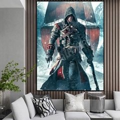 5d pintura de diamante mosaico arte cheia de strass kit de ponto cruz assassins creed artesanato presente decoração de casa - Dr. Brauch