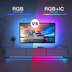 Imagem do Tira conduzida 1m-30m rgbic ws2812b bluetooth app controle perseguindo efeito luzes fita flexível diodo tv backlight quarto decorar