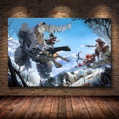 Horizonte zero dawn cartaz do jogo arte da parede cartazes e cópias quadros decorativos pintura em tela para sala de estar decoração casa - loja online