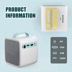 Salange-mini projetor portátil q2, sistema de home theater, educação infantil, presente para crianças, pais, filhotes, led na internet