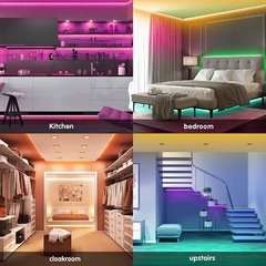 Imagem do Led luz de tira usb bluetooth rgb 5050 5v rgb luzes tv tela desktop backlight rainbow iluminação fita controlador