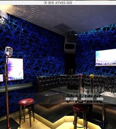 Ktv papel de parede cobrindo 3d estéreo música barra decoração sala linhas seda amarelo azul vermelho preto rosa roxo