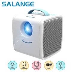 Salange-mini projetor portátil q2, sistema de home theater, educação infantil, presente para crianças, pais, filhotes, led