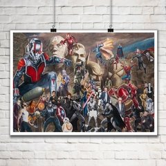 Grafite marvel vingadores super heróis estrela guerra pôsteres impressões hd arte da parede pintura de tela para sala de estar decoração quadros