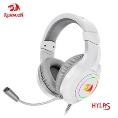 Fone de ouvido redragon hylas h260 rgb, fone de ouvido para jogos, som surround de 3.5mm, fones de ouvido para computador para ps4 switch xbox-one