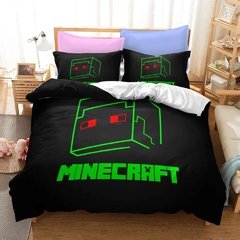 Minecraft Likurb meu jogo mundo diamante steve duvet caso fronha cama conjunto gêmeo rainha rei tamanho para crianças meninos meninas quarto - comprar online