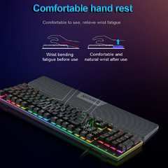 Imagem do Redragon tamanho p039 teclado almofada de descanso de pulso 435x66x18.5mm pés de borracha antiderrapante para computador de jogos de escritório