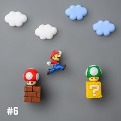 Super mario geladeira ímãs foto parede casa geladeiras decoração adesivo magnético conjunto cozinha casa decoração coleção presentes - loja online