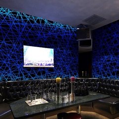 Ktv papel de parede cobrindo 3d estéreo música barra decoração sala linhas seda amarelo azul vermelho preto rosa roxo