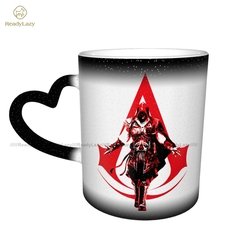 Assassins Creed Caneca assassins creed as mudanças de cor atacado caneca engraçada porcelana copos cappuccino na internet