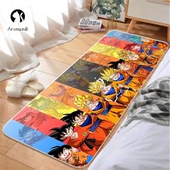 Super dbz tapete de cozinha quarto entrada capacho corredor anime piso 3d impresso banheiro varanda decoração tapete longo