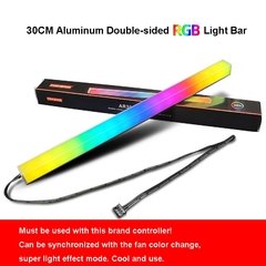 Faixa de luz led rgb para computador, acessório de segurança para desktop, com lente diamante, placa mãe - loja online