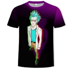 Camiseta com estampa moti, nova pintura a óleo, estilo verão, personalidade, impressão 3d, casal, camiseta de descompressão para cura na internet