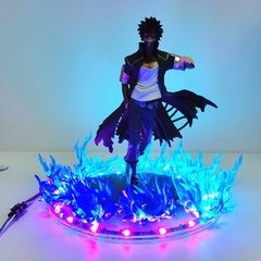 Bonecos de anime de my hero academia, bonecos de pvc com cena de fogo azul dabi, 17cm boku no hero academia, estátua de dabi - loja online