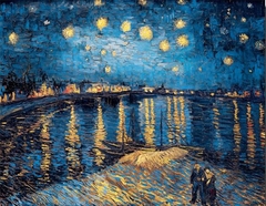 Van Gogh Starry Night Pinturas a Óleo, Pinturas a Óleo Imprimir em tela, image - Dr. Brauch