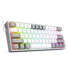 Redragon fizz k617 rgb usb mini teclado mecânico do jogo interruptor vermelho 61 chaves prendido cabo destacável, portátil para o curso - comprar online