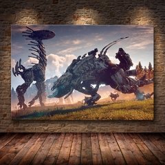 Horizonte zero dawn cartaz do jogo arte da parede cartazes e cópias quadros decorativos pintura em tela para sala de estar decoração casa - loja online