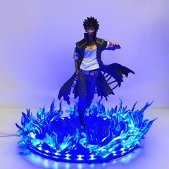 Bonecos de anime de my hero academia, bonecos de pvc com cena de fogo azul dabi, 17cm boku no hero academia, estátua de dabi - loja online