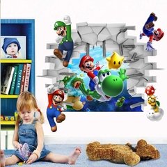 Imagem do 50x70cm 3d bonito dos desenhos animados papel de parede adesivos diy criativo decalque da parede móvel mural arte vinil legal decoração da sua casa