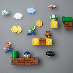 Imagem do Super mario geladeira ímãs foto parede casa geladeiras decoração adesivo magnético conjunto cozinha casa decoração coleção presentes