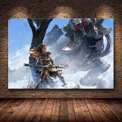 Horizonte zero dawn cartaz do jogo arte da parede cartazes e cópias quadros decorativos pintura em tela para sala de estar decoração casa - loja online