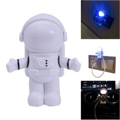 Imagem do Usb night light led astronauta lâmpada de mesa flexível led nightlight 5v luz da mesa de leitura espaço homem decoração lâmpada para portátil