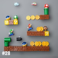 Super mario geladeira ímãs foto parede casa geladeiras decoração adesivo magnético conjunto cozinha casa decoração coleção presentes - loja online