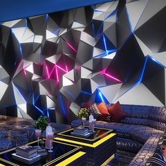 Tema da tecnologia 3d ktv esportes eletrônicos hotel legal decorativo auto adesivo papel de parede barra mural decorativo pared