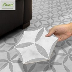 Funlife®Engrossar hexágono piso adesivos de parede auto-adesivo impermeável decoração da cozinha do banheiro anti-deslizamento adesivos à terra - comprar online