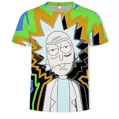 Imagem do Camiseta com estampa moti, nova pintura a óleo, estilo verão, personalidade, impressão 3d, casal, camiseta de descompressão para cura