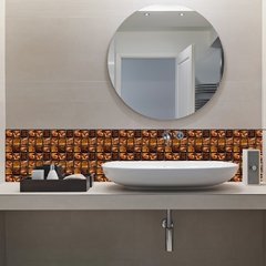 Adesivos de parede de mosaico de mármore, adesivos de parede plano 2d, capas impressas para cozinha, banheiro, descascar e vara, à prova d'água, mural de arte com 10 peças na internet