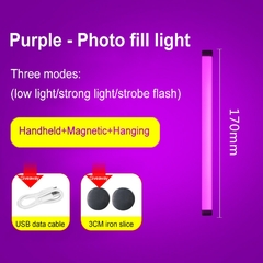 Handheld Fill Light para Fotografia, LED Studio Light, Lâmpadas De Emergência, na internet