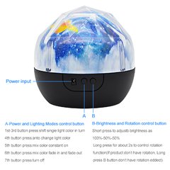 Projetor mágico led de céu estrelado, luminária com lâmpada led rotativa, projeção de céu estrelado, planetas, terra, universo colorido e piscante para crianças, bebês, presente de natal na internet