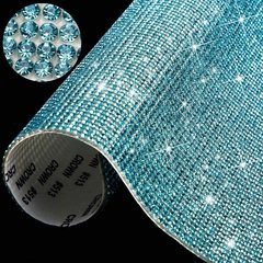 Imagem do Bling strass cristal adesivo decalque folha decoração de casa papel de parede diy auto-adesivo carro tablet decoração guarnição folha de cristal adesivos