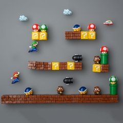 Super mario geladeira ímãs foto parede casa geladeiras decoração adesivo magnético conjunto cozinha casa decoração coleção presentes - loja online