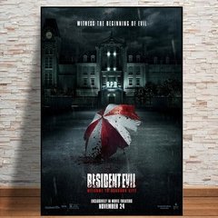 2021 filmes de terror residente mal bem-vindo ao raccoon cidade cartaz para sala de estar filmes ação pintura em tela arte da parede decoração casa - comprar online