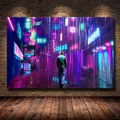 Moderno fresco cyberpunks quadros da lona cartazes e cópias da arte parede imagem para sala de meninos quarto casa decoração cuadros - loja online