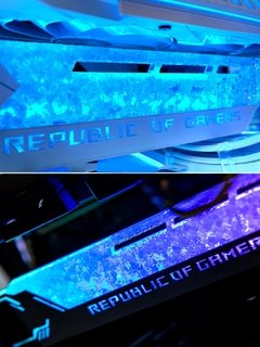 Lcd gpu suporte rgb vga suporte 2.2 Polegada exibição de detecção de temperatura rog horizontal placa de vídeo titular 5v/12v aura sync mod - loja online