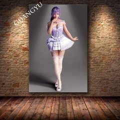 Sem moldura sexy anime jogo poster impressão da lona arte pintura parede fotos para sala de estar decoração morto ou vivo 5 último round na internet