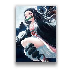 Anime japonês demônio slayer lâmina pintura em tela anime personagem série arte cartazes e impressões decoração quartos das crianças - comprar online