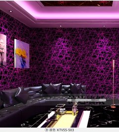 Ktv papel de parede cobrindo 3d estéreo música barra decoração sala linhas seda amarelo azul vermelho preto rosa roxo - Dr. Brauch